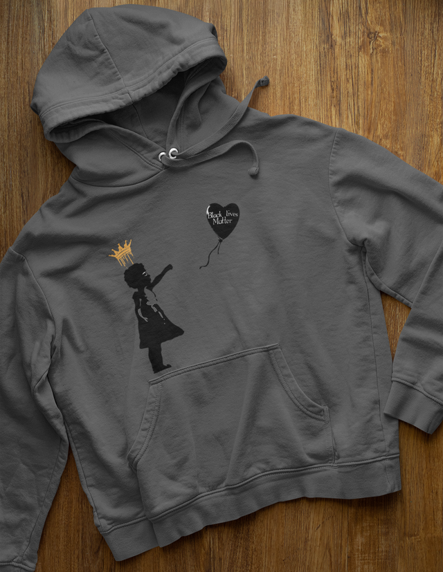 Black Girl With Balloon Hoodie