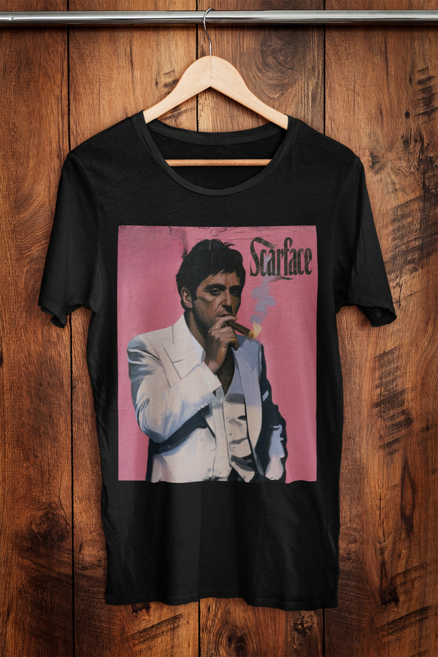 Pink Scarface Cigar T-Shirt