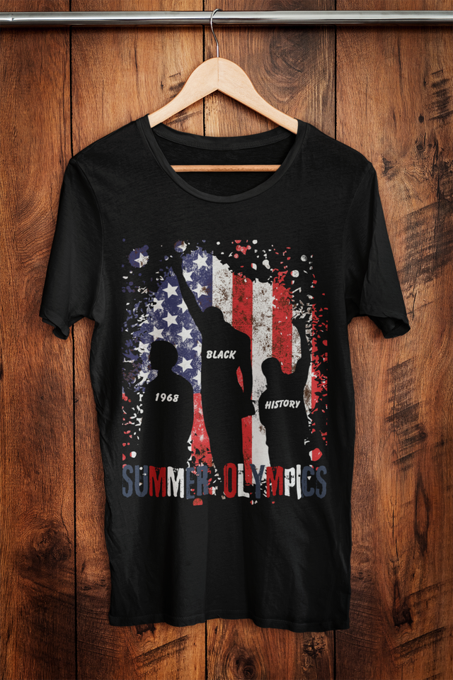 Olympics 1968 Black Power Salute T-Shirt