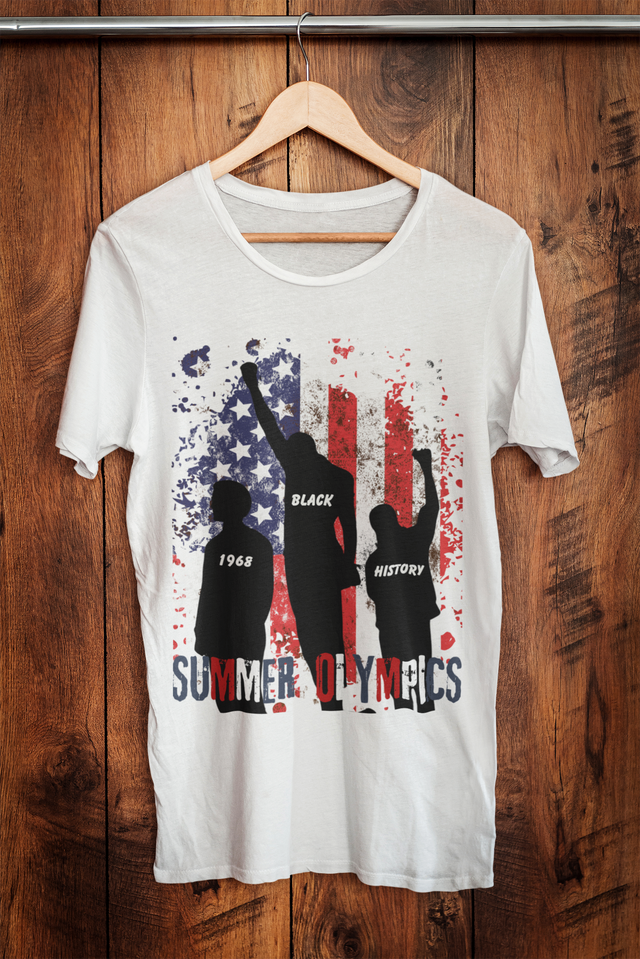 Olympics 1968 Black Power Salute T-Shirt